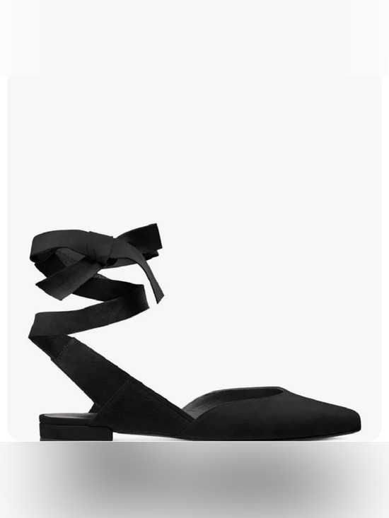 Stuart Weitzman Shoes - Stuart Wietzman Supersonic Suede Lace Up Flats size 8.5